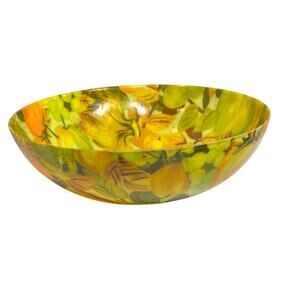 Vintage Mid-Century Fiberglass Fruit Shaped Decorative Bowl, MCM